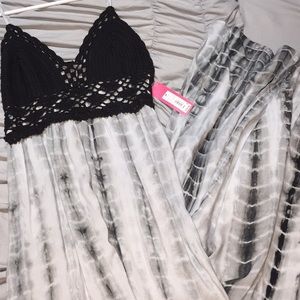 Crochet top maxi dress